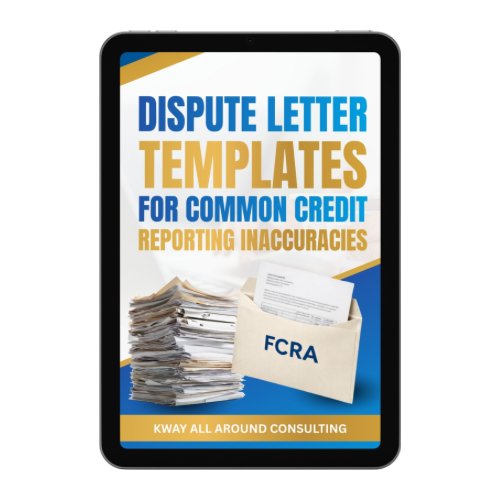 Dispute Letter Templates For Common Credit Reporting Inaccuracies